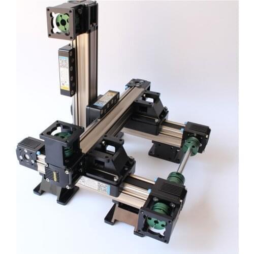 Mjunit toothed belt linear module guide rail slide manipulator for automatic xyz 4 axis gluing, dispensing, silicone hot melt