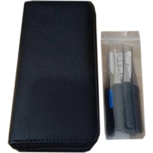 24pcs Titanium Goso Lock Pick Set with Broken Key Extractor Remove Hooks Locksmith Practice Tools for Beginner