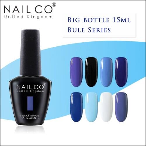 NAILCO Blue Series New Colors Primer Gel Varnish Soak Off UV LED Gel Nail Polish Gellak Lucky Gel Nail Polish Hybrid Nail Art