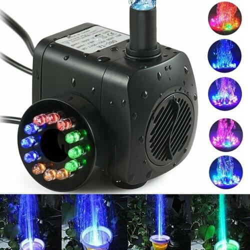 Fountain Pump 210GPH Submersible Water Pump Durable 15W Outdoor Fountain Water Pump for Aquarium Pond Fish Tank Water Pump Hydro