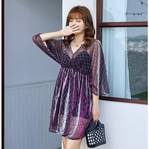 Sexy Women High Quality Plus Size Two -piece Bikini And Bloule Print Swimsuit Hot Spring Bathing Suit Lady Beach Wear