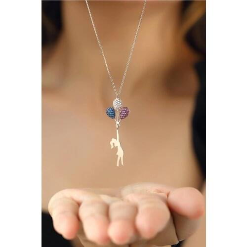 Silver oculkız Necklace wsn262, 925 sterling silver Necklace