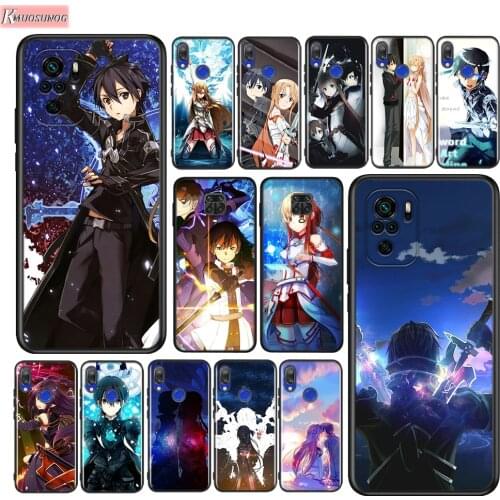 Anime Sword Art Online Silicone Cover For Xiaomi Redmi Note 10 10S 9 9S Pro Max 9T 8T 8 7 6 5 Pro 5A Phone Case