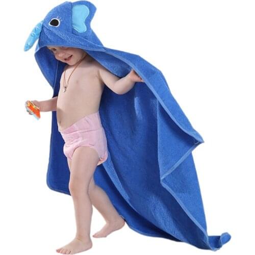 Cute Baby Animals Bath Towel Boys Girls Thick Flannel Nightgowns Night-Robe Bathrobe Cape Cloak Cosplay Warm Towel