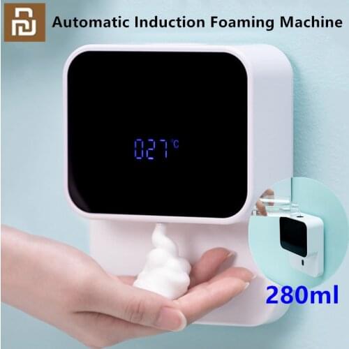 Xiaozhi LED Display Automatic Induction Foaming Hand Washer Infrared Sensor Foam Wall-mounted Household For Home Kitchen Mall WC