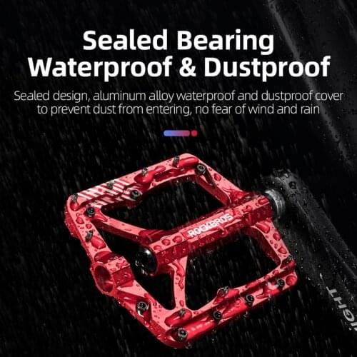 ROCKBROS Sealed Bearings Bicycle Pedal Aluminum Alloy Non-slip Road Bike Pedal Bike Accessories pedales bicicleta mtb pedals