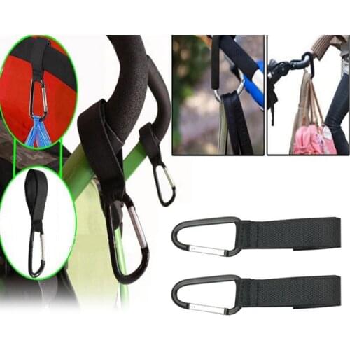 1/2/4pcs Infant Baby Pushchair Hangers Convenient Stroller Length Adjustable Hooks Stroller Accessories Metal Buckle More Stable