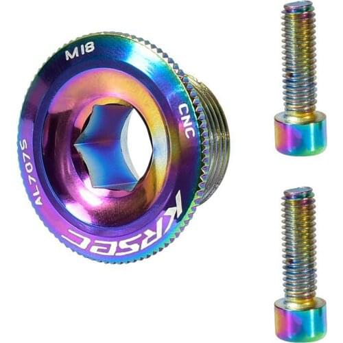 M15 M18 M20 Bike Crank Cover Screws Aluminum Alloy MTB Crankset Screw Cap Crank Bolts For Cycling Bike Part