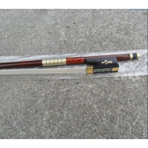 High-grade ebony violin bow carved ebony horsetail library gold wire1/4 2/4 3/4 4/4