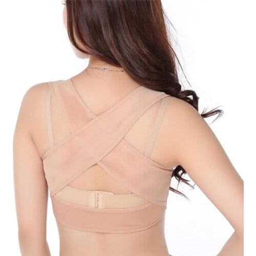 Women Adjustable Elastic Back Support Belt Chest Posture Corrector Shoulder Brace Body Shaper Corset S/M/L/XL/XXL Dropshipping