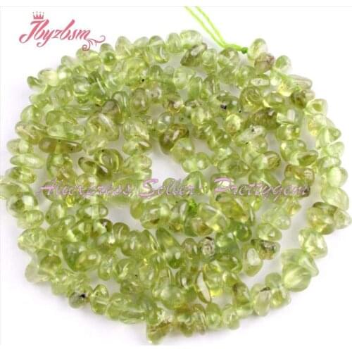 2x3-4x5mm Irregular Green Peridot Chips Beads Natural Stone Beads For DIY Necklace Bracelat Jewelry Making 15" Free Shipping