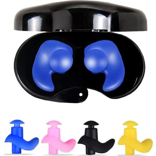 4 Pairs Swimming Earplugs Waterproof Reusable Silicone for Showering Bathing Surfing Kids Adults TUE88