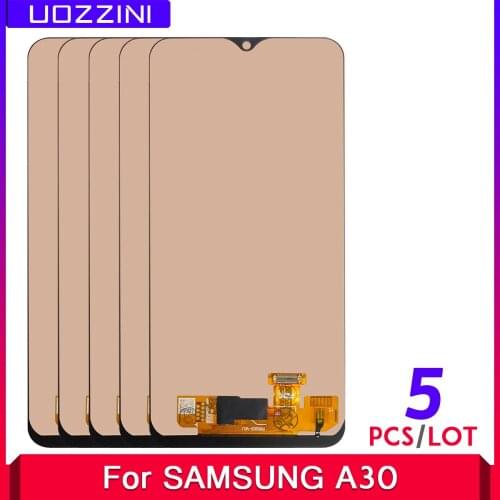 5 Pcs 5pieces INCELL 6.4"LCD For SAMSUNG GALAXY A30 A305/DS A305F A305 LCD Display Touch Screen Digitizer Assembly Replacement