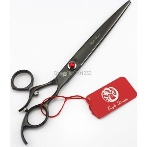 8.0Inch Pet Grooming Professional Cutting Scissors,360 Degree Rotation Fly Barbers Pet Shears with Red Diamond 1pcs,LZS0440