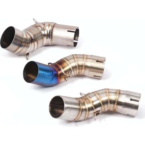 Z900 Motorcycle Accessories Exhaust Muffler Middle Link Pipe Connector For Kawasaki Z900 Z 900 2017 2018 51mm Slip On