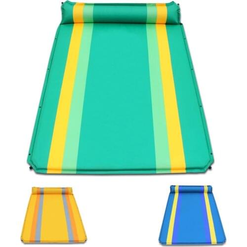 High Quality CS033-2 3colors Couple 2persons Automatic Inflatable Mattress Outdoor Camping Travel Cushion PVC Thicken Widen Mat