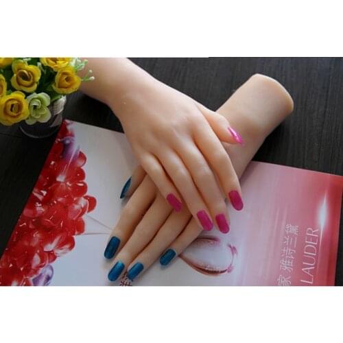 Free shipping!!! New real doll solid silicone Pussy hand fake hand model rubber women hand mannequin model hand 1 pair