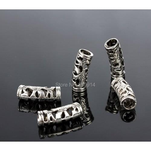 21x7mm Charms Beads Tibetan Silver DIY Beads Fit Charm Bracelets 30Pcs/Lot