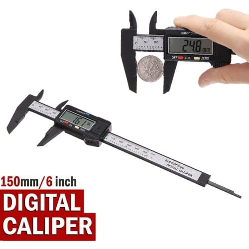 0-150mm/0-6 inch Digital Electronic Vernier Caliper Gauge Digital Calipers Micrometer Measuring Tool