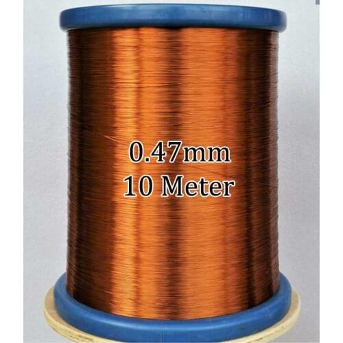 Cltgxdd 0.47mm New Polyester Enamelled Wire Enamelled Round Copper Wire QZ-2-130 10 Meters Sold by The Meter