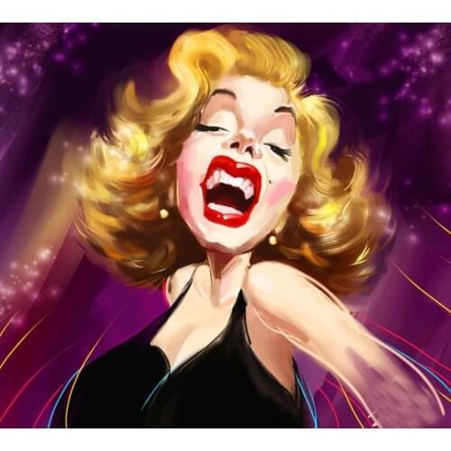 DIY 40X50 Oil Painting By Numbers Blonde woman Paint by numbers On Canvas Home Decor Digital Painting chrismas