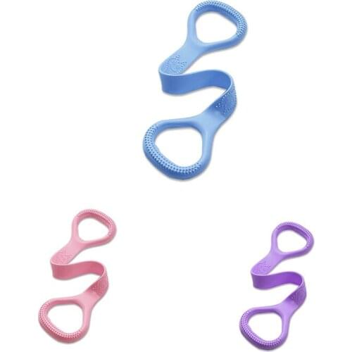 Figure 8 Fitness Resistance Band, Arm Back Training Elastic Ropes - Pure Barre WorkoutArm and Shoulder Stretch Band