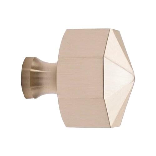 Hot Sale Nordic Brass Handle Antique Octagonal Single Hole Cabinet Furniture Drawer Shoe Cabinet Pull/knob