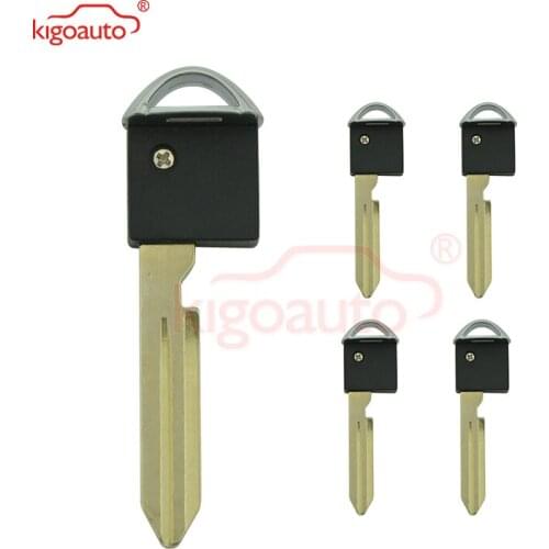 Kigoauto 5pcs Smart key blade NSN14 CWTWBU729 for NISSAN Versa Armada 2009 2010 2011 Prox key insert