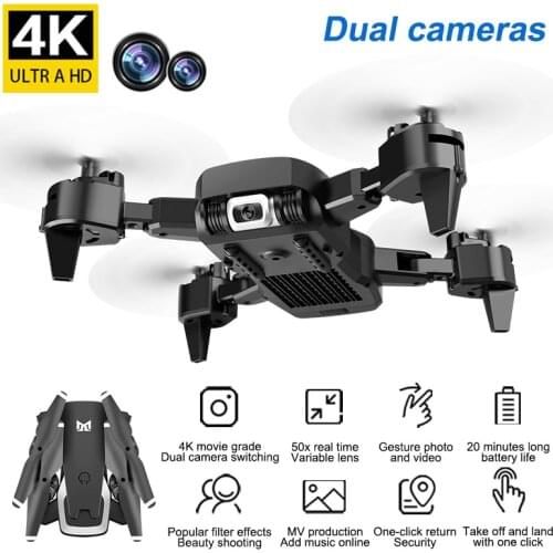 KK6 Drone Professional 4K dual cameras WIFI FPV Drone Flight 20 Mins Long Range Drone Quadcopter dual cameras Drone Newest Toys