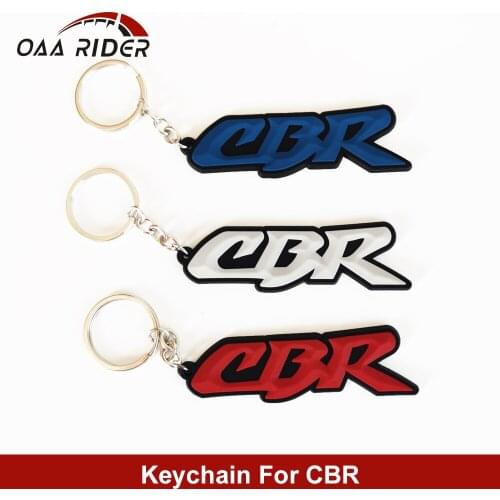 Motorcycle Keychain Ring 3D Rubber Motorbike Key Ring Key Chain Bike Car Racing For Honda CBR1000RR CBR650RR CBR600RR CBR250RR