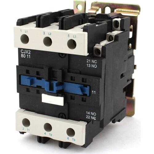 AC Motor Contactor Din Rail Mount 3 Phase 3P 1NO 1NC 80A Rated Current 24V 36V 220V 380V Coil Volt Contacts Relay 125A Ith