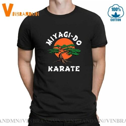 Hot Sale Fashion Miyagi Do Karate Bonsai Tree T-Shirt Kung Fu Karate Kid Martial Arts Japanese 80s New Summer Men T shirts
