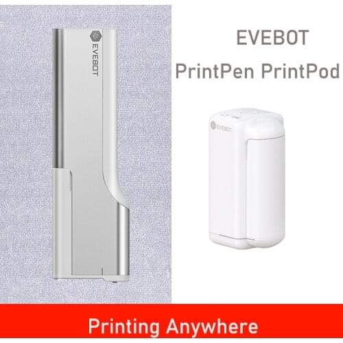 Evebot Printpen Mini Printer Inkjet Pen Portables Handheld Printers Small Color DIY Printing for Android/IOS