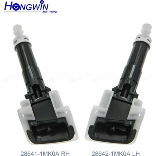 Front Bumper Headlamp Headlight Sprayer Cleaning Washer Nozzle Cover Cap Jet For Nissan Q70 2013 2014 2015 2016 2017 28641-1MK0A