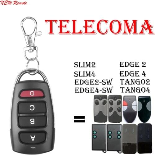 NEW 100% Clone TELCOMA Remote Control Telcoma SLIM2 EDGE 2 SLIM4 EDGE 4 EDGE2-SW TANGO2 EDGE4-SW TANGO4 Garage Door Control