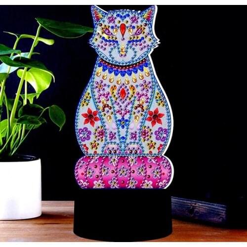 New Design 7 Colors Available Table Lamp Led 5D Diamond Painting Light Cross Stitch Diamond Embroidery Rhinestone Mosaic Decor