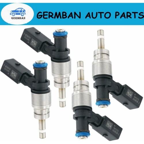 New Set of 4 Fuel Injectors 079906036D Fits For Audi R8 2008-2010 RS4 4.2L 137128 , FIJ0008 , JSD841 2507128