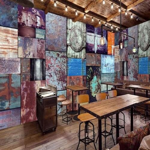 Custom mural Personalized Retro iron background decoration wallpaper custom high quality mural wallpaper