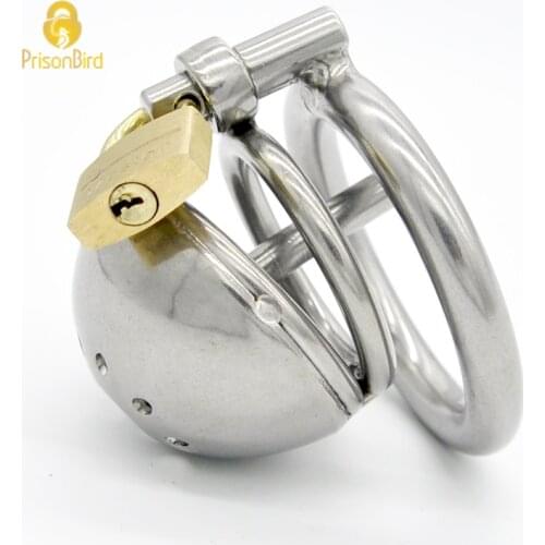 Chaste Bird Stainless Steel Male Chastity Device with Catheter,Cock Cage,Chastity Belt,Penis Ring,Virginity Lock,Cock Ring A127
