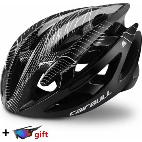 Professional Road Mountain Bike Helmet with Glasses Ultralight DH MTB All-terrain Bicycle Helmet Sports Riding Cycling Helmet