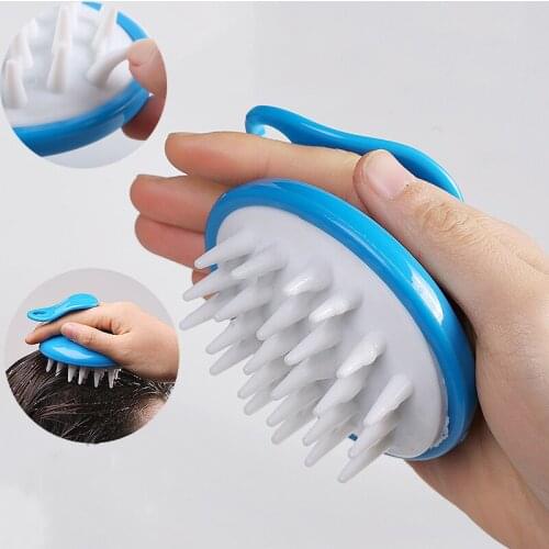 Silicone Head Body To Wash Clean Care Hair Root Itching Scalp Massage Comb Shower Brush Bath Spa Anti-Dandruff Shampoo