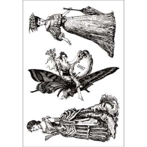 Fairy tale princess clear stamp for Scrapbook Card album house deco silicon stamp clip celebrate special for you clip Stamp