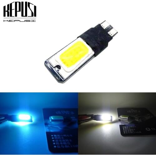 T10 W5W 194 168 LED COB LED Side Wedge Light LED Auto Car Parking Lamp Bulb Dome Number Lamp White Ice blue t car styling