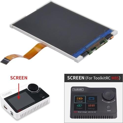 ToolkitRC M8S Original Screen Temperature Controller Fuse Special for ToolkitRC M8S Battery Balance Charger DC Discharger