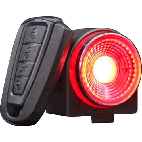 USB Rechargeable Road Bike Tail Light Bicycle Smart Sensor Brake Lamp Waterproof USB Anti-Theft Alarm Bell Taillight