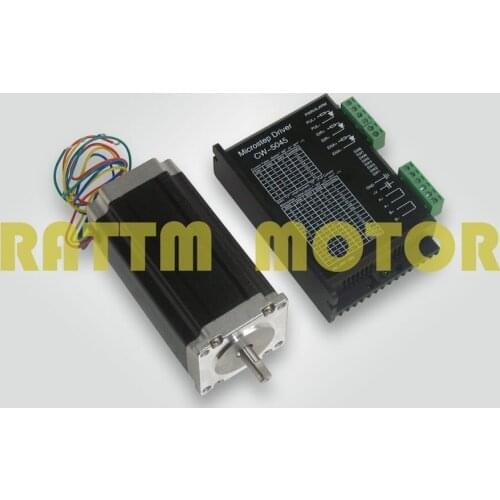 1 Axis NEMA23 stepper motor 425oz-in/3A 112mm length 280N.cm & CW5045 driver with 50V/DC 4.5A current CNC controller kit