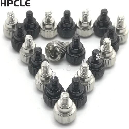 10Pcs 6#-32*5 Thread Teeth Length 5mm Computer PC Case Cooling Fan Toolless Adjustment Screw Thumbscrews Thumb Screw
