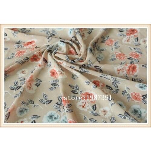 150cm width chiffon fabric flowers pattern can see through for skirt suit-dress headband CH-6260