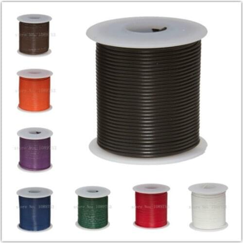 30 Meters UL1007 Electronic Wire 24awg 1.4mm PVC Electronic Wire Electronic Cable UL Certification #24