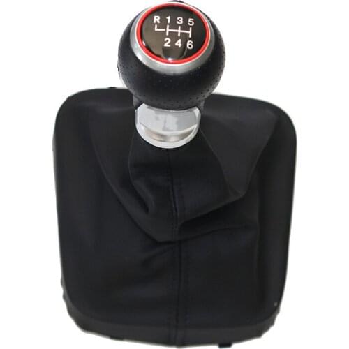 5/6 speed Car Shift Gear Knob Lever Gaitor Boot Cover For VW GOLF 5 MK5 2004-2008 decoration accessories